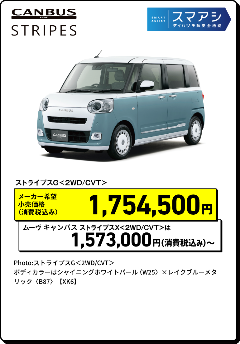 キャンバス ストライプス